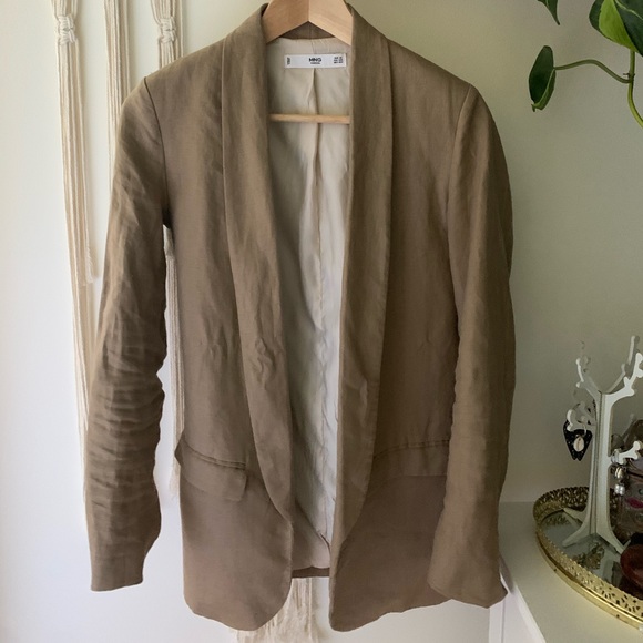Mango linen blend blazer - Picture 2 of 4